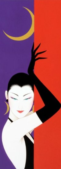 Аватар вконтакте Девушка под луной, художник ICHIRO TSURUTA
