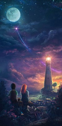 Аватар вконтакте Парень с девушкой смотрят на маяк, by Sylar113
