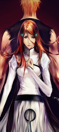 Аватар вконтакте Куросаки Ичиго / Kurosaki Ichigo и Орихиме Иноуэ / Inoue Orihime из аниме Блич / Bleach