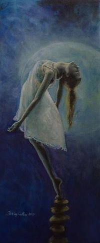 Аватар вконтакте Девушка стоит на камнях, художница Dorina Costras