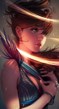 Аватар вконтакте Девушка в лучах света, art Jonathan Hamilton