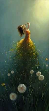 Аватар вконтакте Девушка над одуванчиками, ву Jimmy Lawlor