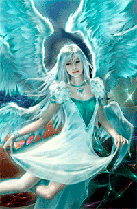 Аватар вконтакте Девушка ангел парит в воздухе