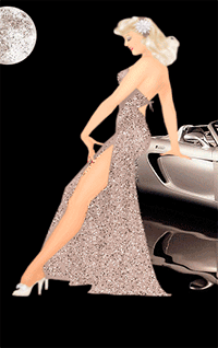 99px.ru аватар Девушка на черном фоне прислонилась к автомобилю