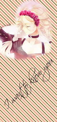 Аватар вконтакте Vocaloid Ia / Вокалоид Йа с венком цветов розового цвета на голове (I want to know you / Я хочу узнать тебя)