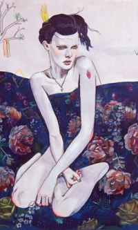 Аватар вконтакте Абстрактный рисунок девушки, art by Alexandra Levasseur