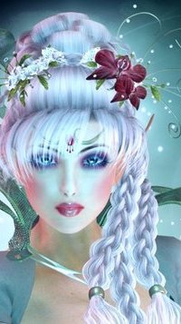 99px.ru аватар Белокурая девушка с цветами в волосах