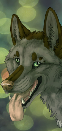 Аватар вконтакте Волк с высунутым языком, by HeatherWolf