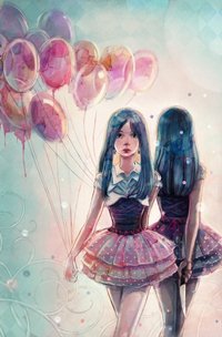 Аватар вконтакте Девочка с воздушными шариками, by Vasylissa