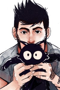 Аватар вконтакте Парень держит перед собой кота, by picolo kun