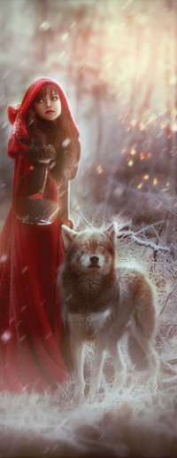 99px.ru аватар Красная шапочка и волк, by saritaangel07