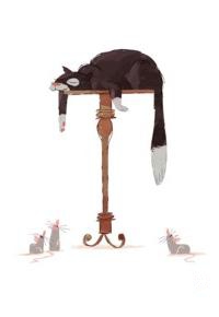 Аватар вконтакте Мышки смотрят на спящего кота, by Ian Abando