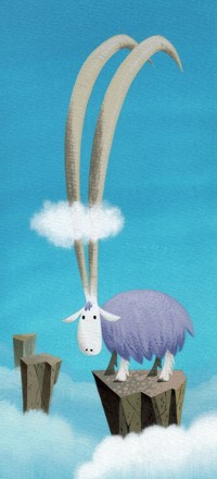 99px.ru аватар Горный козел с облачком на рогах, by Drake Brodahl