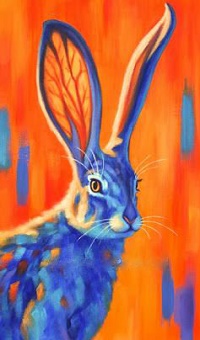 Аватар вконтакте Разноцветный рисованный кролик, ву Jack Rabbit