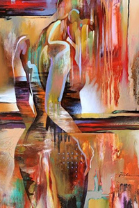 Аватар вконтакте Силуэт девушки, art Timothy Parker