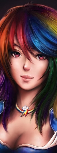 Аватар вконтакте Rainbow Dash / Радуга Дэш из мультика Мои маленькие пони: Дружба — это чудо / My Little Pony: Friendship Is Magic, by Indiron