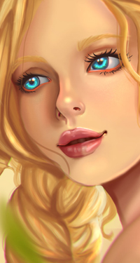 Аватар вконтакте Светловолосая девушка с голубыми глазами, by Alexiafelix