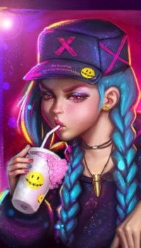 Аватар вконтакте Джинкс / Jinx из игры Лига Легенд / League of Legends, by AyyaSAP