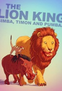Аватар вконтакте Реалистично нарисованные Король лев, Тимон и Пумба