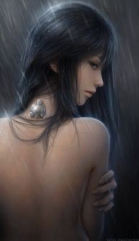 Аватар вконтакте Девушка стоит к нам спиной под дождем