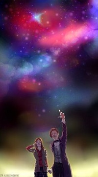 Аватар вконтакте Парень с девушкой смотрят на небо, by Kataoi