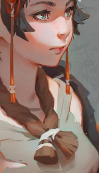 Аватар вконтакте Девушка смотрит в сторону, by GUWEIZ
