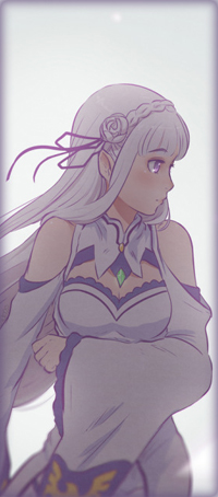 Аватар вконтакте Эмилия / Emilia из аниме из аниме Re: Жизнь в альтернативном мире с нуля / Re:Zero kara Hajimeru Isekai Seikatsu