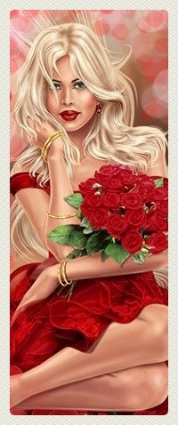 Аватар вконтакте Девушка с букетом роз, by StellaFelice7