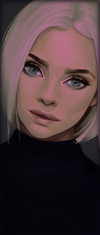 Аватар вконтакте Белокурая девушка с серыми глазами, by Amethylia