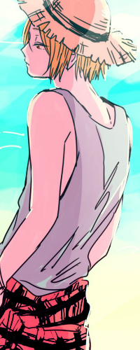 99px.ru аватар Кэнма Козумэ / Kenma Kozume в соломенной шляпе из аниме Волейбол! / Haikyuu!
