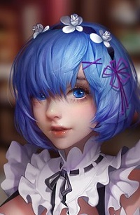 Аватар вконтакте Рем / Rem из аниме Re: Жизнь в альтернативном мире с нуля / Re:Zero kara Hajimeru Isekai Seikatsu, by Miao Lin