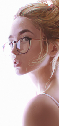 99px.ru аватар Светловолосая девушка в очках