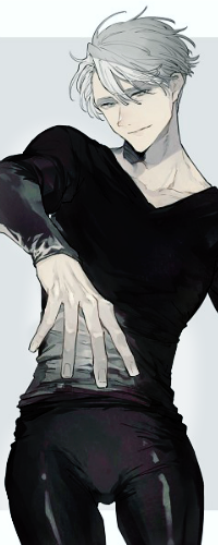 Аватар вконтакте Viktor Nikiforov / Виктор Никифоров из аниме Yuri! On Ice / Юрий на льду, art by Nosaki Tsubasa
