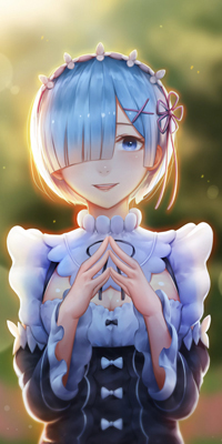 Аватар вконтакте Рем / Rem из аниме Re: Жизнь в альтернативном мире с нуля / Re:Zero kara Hajimeru Isekai Seikatsu, by Nhaliz