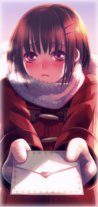 Аватар вконтакте Девушка держит в руках любовное письмо