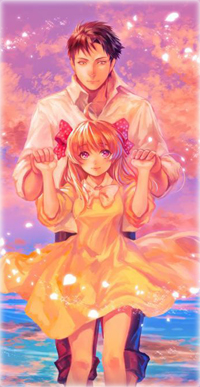 Аватар вконтакте Умэтаро Нозаки / Umetarou Nozaki и Чие Сакура / Chiyo Sakura из аниме Ежемесячное седзе Нозаки-куна / Gekkan Shoujo Nozaki-kun