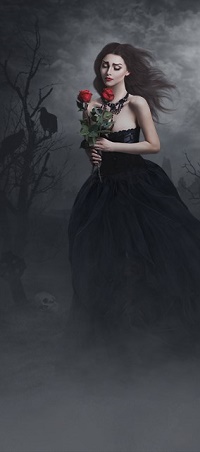 99px.ru аватар Девушка с красными розами в руках