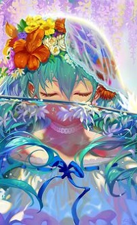 99px.ru аватар Vocaloid Miku Hatsune / Вокалоид Мику Хатсуне под водой