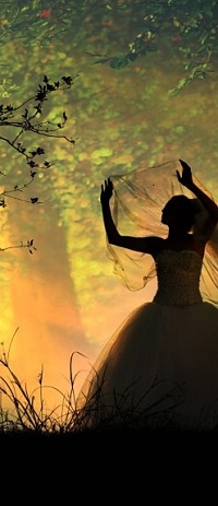 99px.ru аватар Девушка - невеста с поднятыми руками стоит на фоне неба, фотограф Serhat Yartası