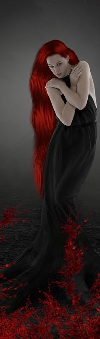 Аватар вконтакте Девушка с длинными яркими волосами, by akramkamil