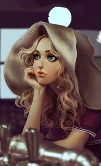 Аватар вконтакте Девушка в шляпе, by YellowLemonCat