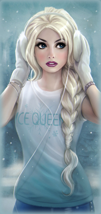 Аватар вконтакте Эльза / Elsa из мультфильма Холодное сердце / Frozen, by Daekazu