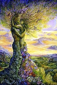 99px.ru аватар Сказочные влюбленные в виде деревьев с цветами, художница Josephine Wall / Жозефина Уолл