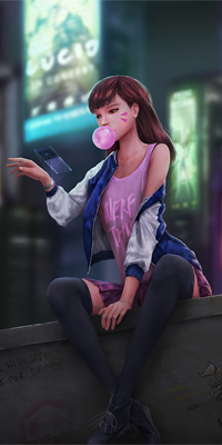 Аватар вконтакте D. VA / Ханна Сон из игры Overwatch / Дозор