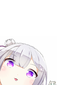 Аватар вконтакте Эмилия / Emilia и Пак / Puck из аниме Re: Жизнь в альтернативном мире с нуля / Re:Zero kara Hajimeru Isekai Seikatsu, by &;&;~&;&;&;&;&;