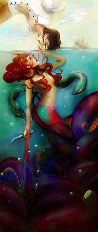 99px.ru аватар Ариэль / Ariel и Принц Эрик / Prince Erick из мультфильма Русалочка / Little Mermaid, автор Alicechan