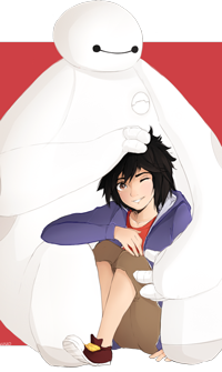 Аватар вконтакте Бэймакс / Baymax и Хиро Хамада / Hiro Hamada из мультфильма Big Hero 6 / Город героев, by Oretsuu
