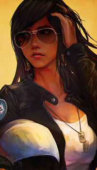 Аватар вконтакте Фарра / Pharah из игры Overwatch, автор Monori Rogue