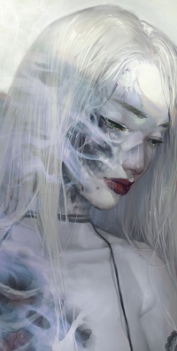 Аватар вконтакте Грустная девушка с длинными волосами, by Dark134