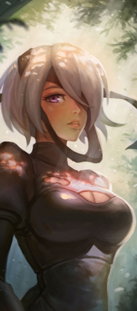 Аватар вконтакте YoRHa №2 тип B из игры NieR: Automata, by orangedk